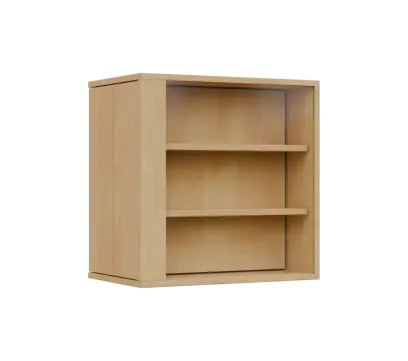 RE VTB - 350 vitrína s bočním výsuvem, 600x600x350, bříza světlá